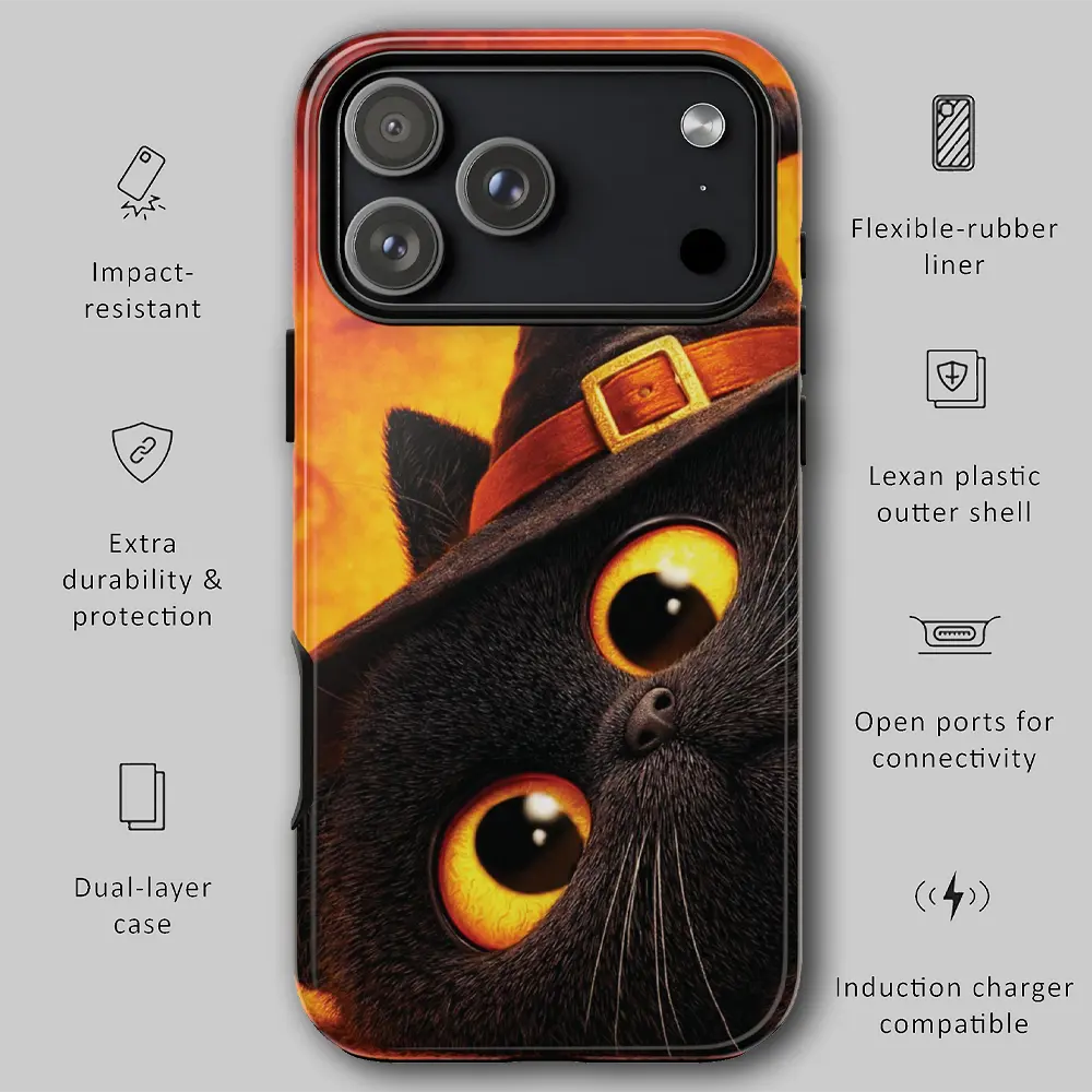 Graphic showing drop protection features for tough phone case.