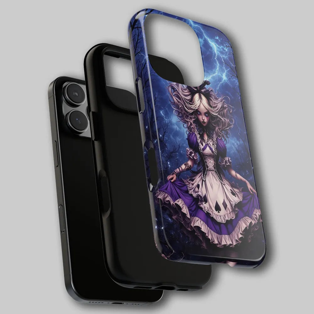 Exploded view of hard shell and soft liner layers.