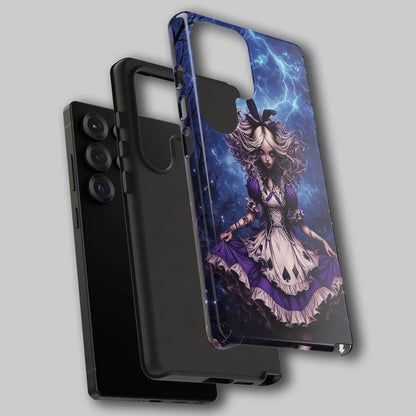 Exploded view of hard shell and soft liner layers.