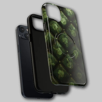 Exploded view of MagSafes hard shell and soft liner layers.