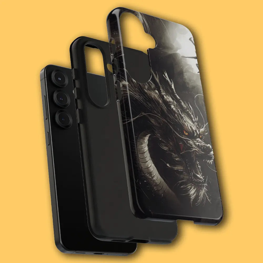 Exploded view of hard shell and soft liner layers.