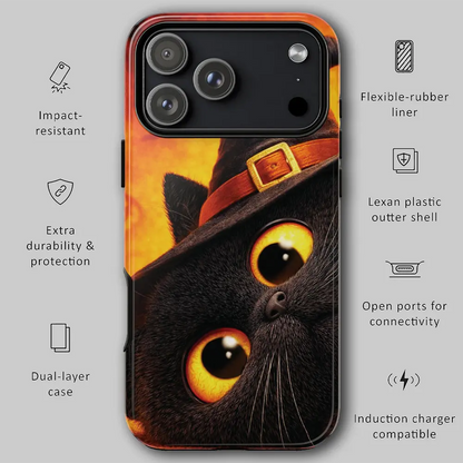 Graphic showing drop protection features for tough phone case.