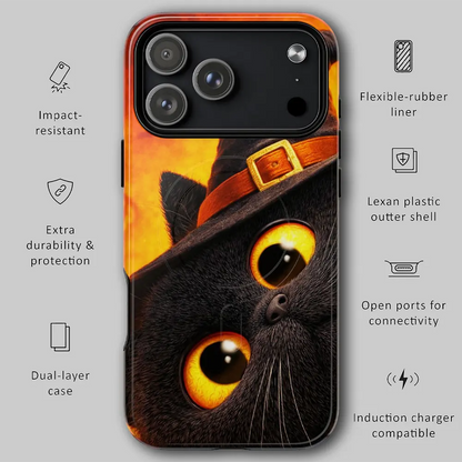 Graphic showing drop protection features for tough phone case.