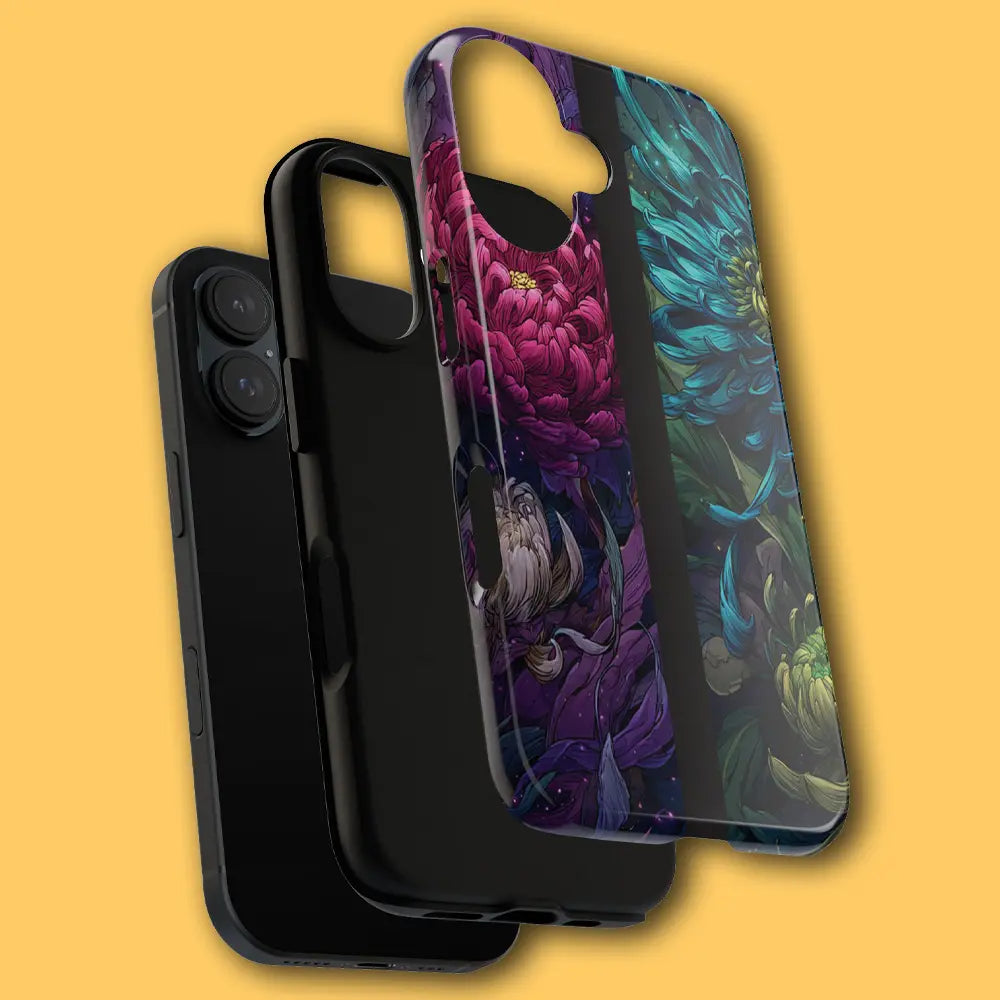 Exploded view of hard shell and soft liner layers.