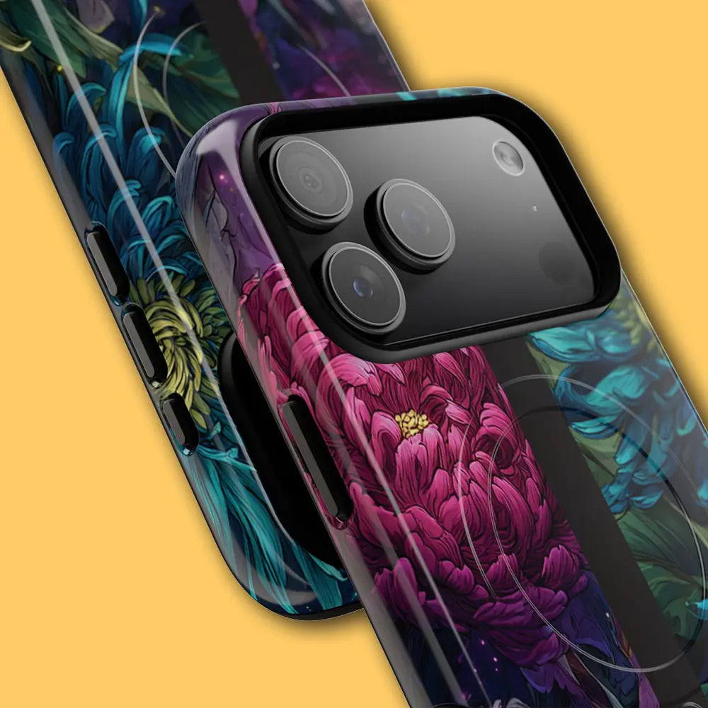 Close-up of magnetic ring alignment in dark fantasy art.