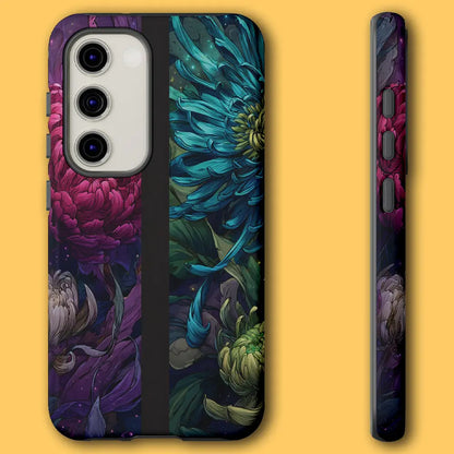 Side view of Nocturne Chrysanthemum case showing raised camera bezel.