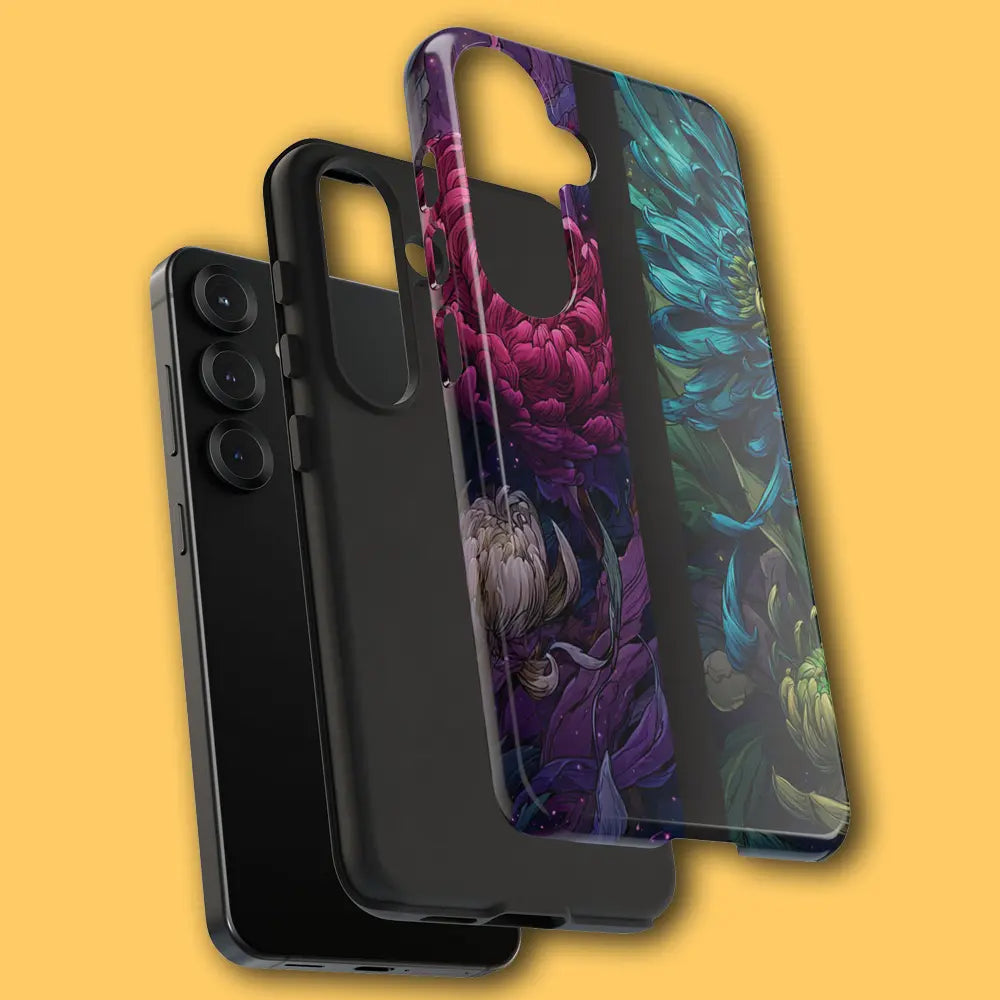 Exploded view of hard shell and soft liner layers.